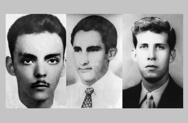 Josué País, Floro Vistel y Salvador Pascual resultaron víctimas de la sed de sangre de los sicarios batistianos el 30 de junio de 1957. /Foto: Archivo