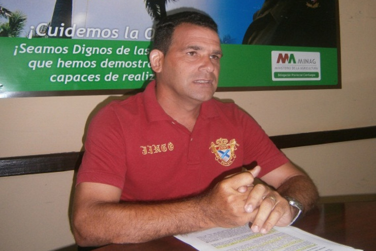 Joan Sarduy Alonso, delegado provincial en Cienfuegos del Ministerio de la Agricultura. /Foto: Mireya Ojeda