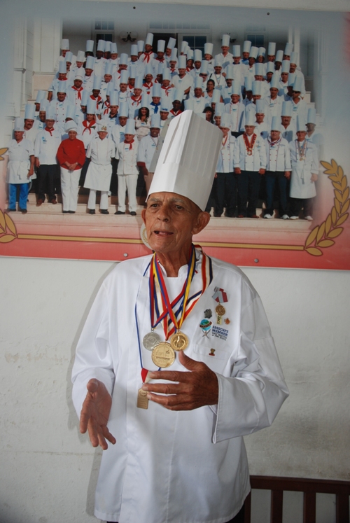 El chef Vivian Rodríguez Salina, fue siempre ejemplo para todos los culinarios de Cienfuegos. /Foto: Patricio Chaviano