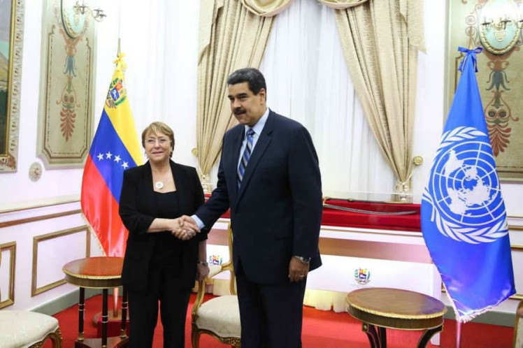 Antes de concluir su visita de tres días a Venezuela, la alta comisionada de la ONU para los derechos Humanos, MIchelle Bachelet, manifestó preocupación por el impacto negativo del bloqueo económico impuesto por Estados Unidos contra esa nación. /Foto: Prensa Latina
