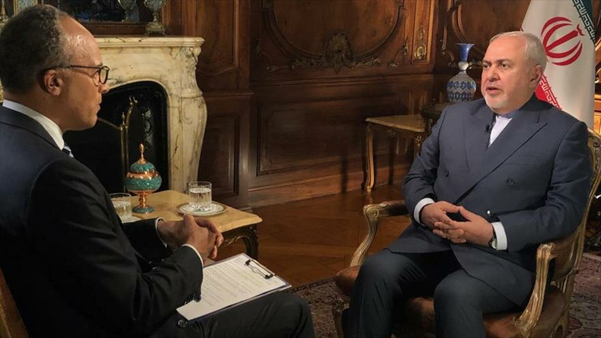 El canciller de Irán, Mohamad Yavad Zarif, ratificó en una entrevista con la cadena estadounidense NBC News la voluntad de su país de resistir ante cualquier presión. Nueva York, 15 de julio de 2019. /Foto: IRNA