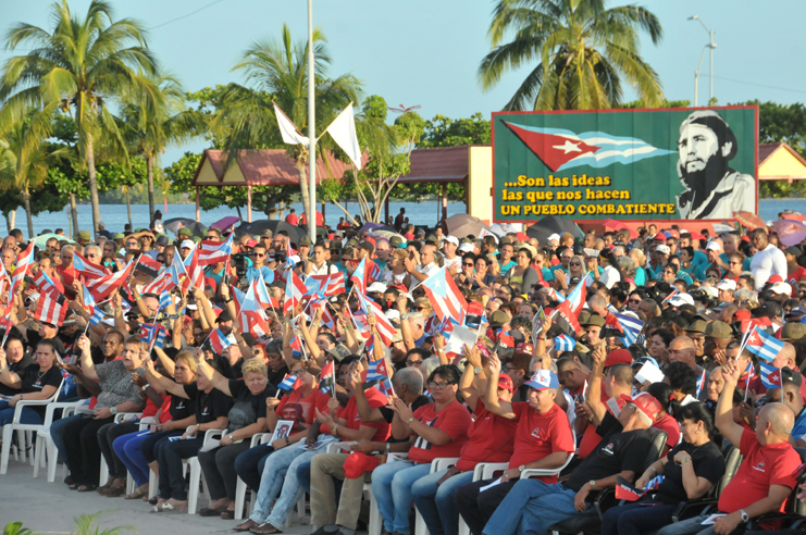 Acto Provincial por el 26 de Julio en Cienfuegos./Foto: Juan Carlos Dorado