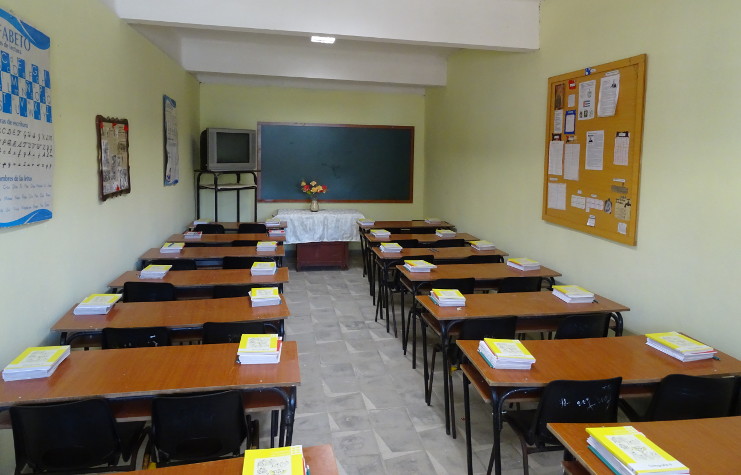 Aulas listas, a la espera del inicio del nuevo curso escolar. /Foto: Dainerys Torres Núñez