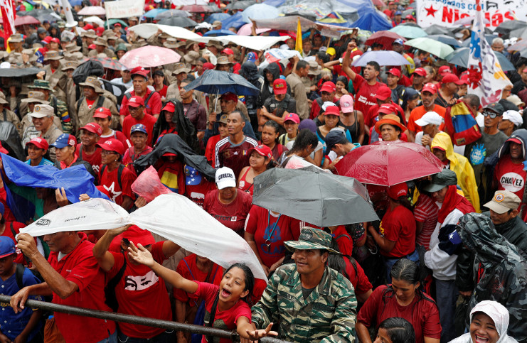 Venezolanos marchan en contra del manipulado informe de Michelle Bachelet sobre la situación de los derechos humanos en el país. Caracas, el 13 de julio de 2019. /Foto: Carlos Garcia Rawlins (Reuters)