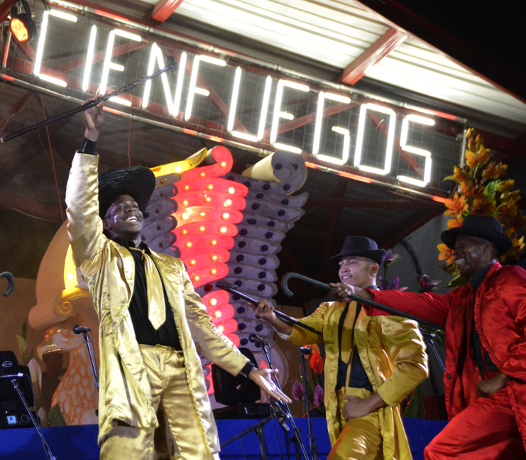Evocación a Benny Moré durante la Gala inaugural del Carnaval Cienfuegos 2019. /Foto: Modesto Gutiérrez (ACN)