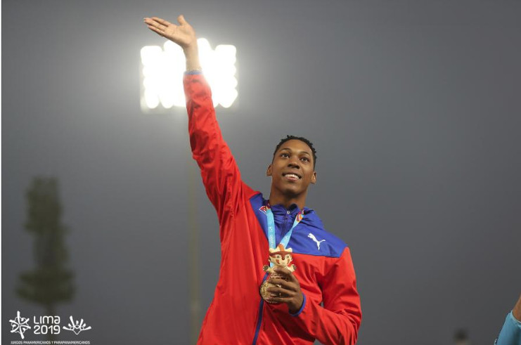 Como se esperaba, medalla de oro para el cubano Juan Miguel Echevarría en la prueba del salto de longitud. /Foto: lima2019.com