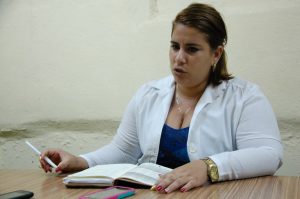 Dra.Tanya Pérez Verdecia, directora del policlínico Manuel Piti Fajardo./Foto: Karla Colarte