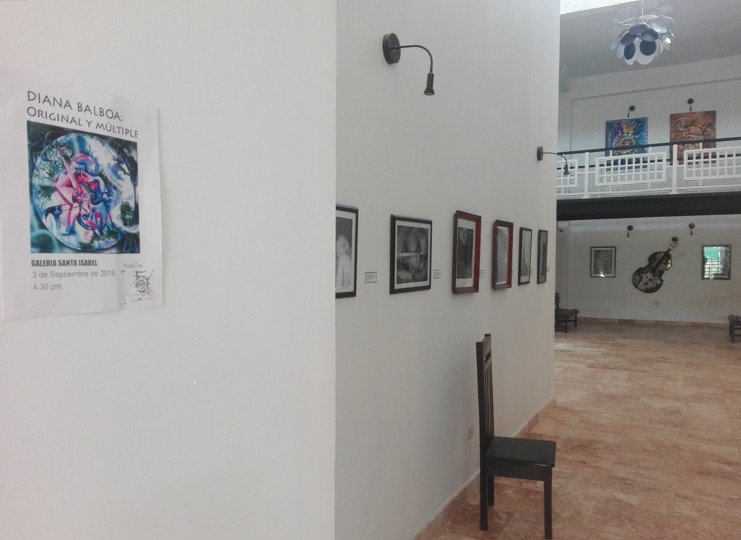 Actualmente, la Galería Santa Isabel expone la muestra personal Diana Balboa: original y múltiple. /Foto: Roberto
