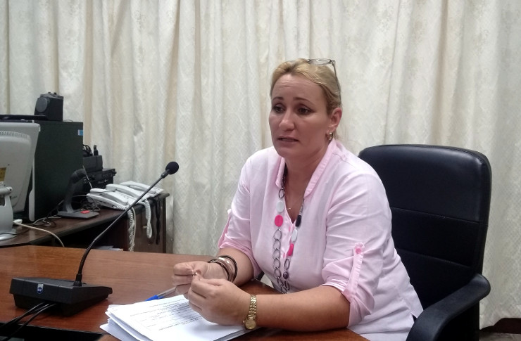 Marilyn Hernández Ferrer, secretaria de la Asamblea Provincial del Poder Popular en Cienfuegos. /Foto: Magalys
