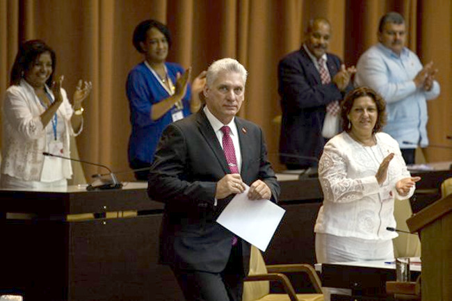 Miguel Díaz-Canel Bermúdez resultó electo presidente de la República de Cuba. /Foto: Irene Pérez (Cubadebate)