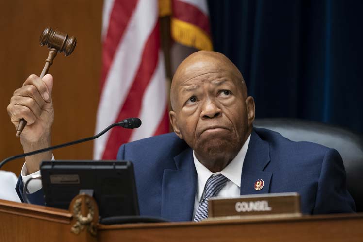 Representante Elijah Cummings, presidente del Comité de Supervisión y Reforma de la Cámara Baja. /Foto: Prensa Latina