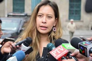 Valeria Silva, diputada por el gobernante partido Movimiento al Socialismo. /Foto: Prensa Latina
