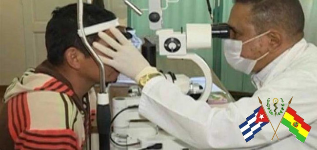 Como especialista en equipos de optometría y óptica, el único delito de Amparo fue mantener de alta el equipamiento utilizado en los cinco centros oftalmológicos de la geografía boliviana para la atención de pacientes con cualquier padecimiento de la vista. /Foto: BMC Bolivia.