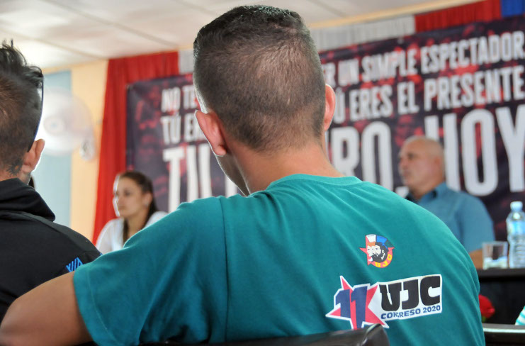 Asamblea XI Congreso de la UJC en Rodas, un intercambio que marcó el compromiso de ser protagonistas en la construcción del futuro cubano. /Foto: Juan Carlos Dorado.