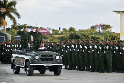 Ceremonia Militar por el 45 aniversario de la fundación de la Brigada Móvil de Tropas Especiales. /Foto: Estudios Revolución