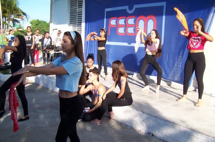 Actividades culturales en la mañana. /Foto: Efraín Cedeño.