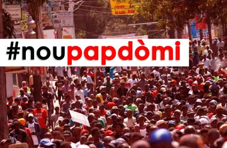Varias organizaciones haitiana, lideradas por la plataforma Nou pap Domi (No dormiremos) criticaron las intromisiones de la OEA en los asuntos internos del país. /Foto: Prensa Latina