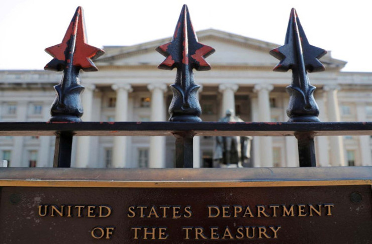 Sede del Departamento del Tesoro de EE.UU. en Washington, el 6 de agosto de 2018. /Foto: Brian Snyder (Reuters)