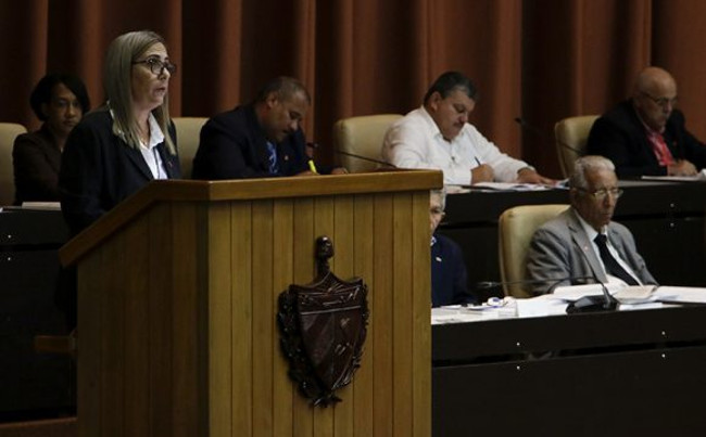 Meisi Bolaños Weiss, ministra de Finanzas y Precios. /Foto: Abel Padrón Padilla (Cubadebate)