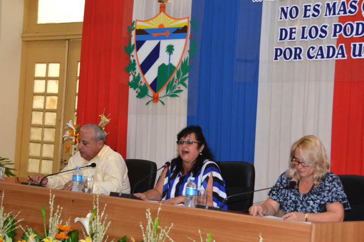 Con la economía como tema centro de debates, tuvo lugar este viernes la XI Sesión Ordinaria del XII Período de Mandato de la Asamblea Provincial del Poder Popular de Cienfuegos. /Foto: Modesto Gutiérrez Cabo (ACN)