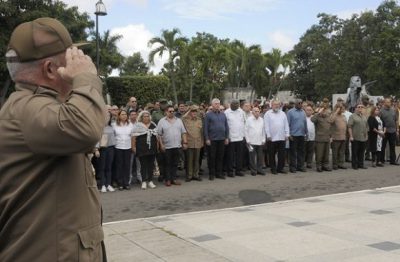 Honras fúnebres a Asela de los Santos Tamayo. /Foto: Jorge Luis Sánchez (Revista Bohemia)