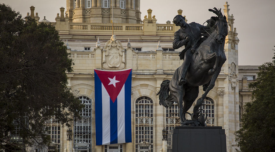 Estatua ecuestre de Martí develada el 28 de enero de 2018 en La Habana, réplica de la existente en el Parque Central de Nueva York. /Foto: Irene Pérez (Cubadebate)