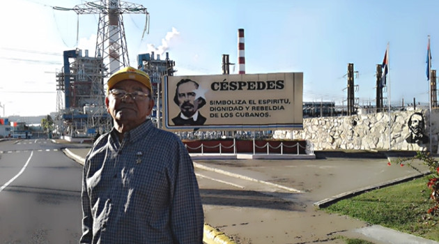 Eusebio Rafael Stuart Sacerio, Héroe del Trabajo, toda una vida ligado al sector eléctrico y a su termoeléctrica Carlos Manuel de Céspedes. /Foto: Mireya