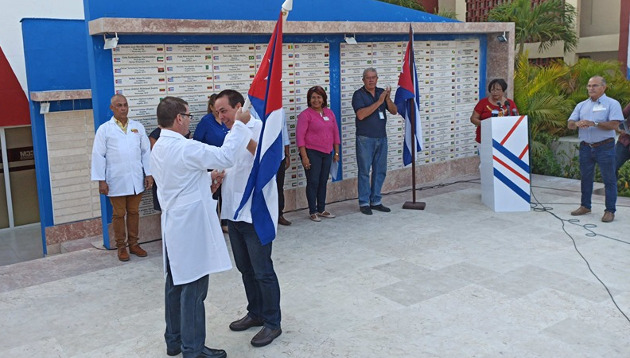 El personal sanitario cubano fue despedido por José Ángel Portal Miranda, ministro de Salud Pública. /Foto: Oliver Zamora Oria 