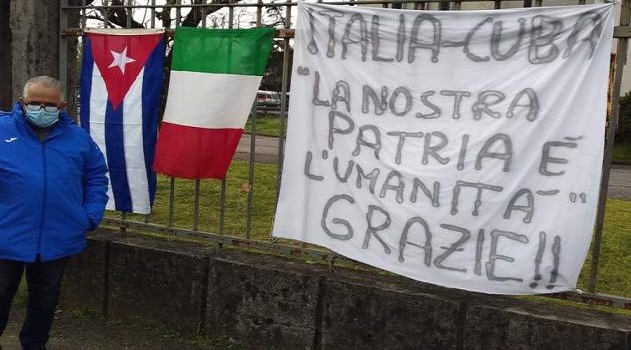 "La acogida del pueblo italiano ha sido impresionante", compartió Rubén Carballo Herrera con 5 de Septiembre. /Foto: cortesía del colaborador internacionalista cienfueguero