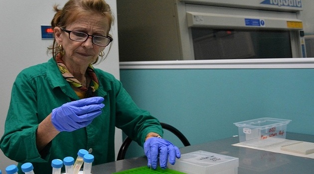 Especialista del laboratorio de microbiología molecular, en el municipio de Santa Clara, con todas las condiciones técnicas necesarias para detectar el nuevo coronavirus si apareciera en la región central de Cuba. /Foto: ACN.