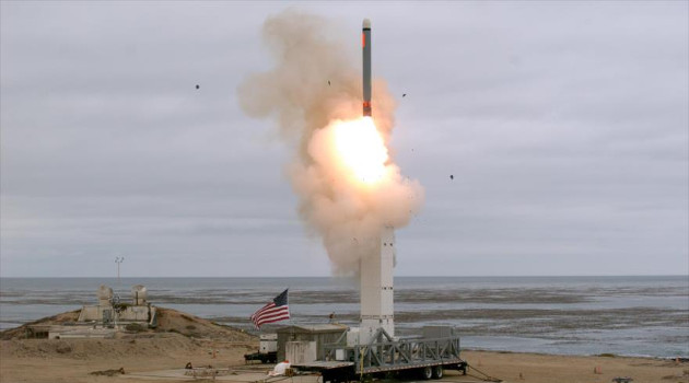 EE.UU. prueba en la isla de San Nicolás, en California, un misil tierra-aire de medio alcance, 18 de agosto de 2019. /Foto ilustrativa