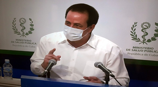 Ministro de Salud Pública de Cuba, José Ángel Portal Miranda. /Foto: Tomada de la TV