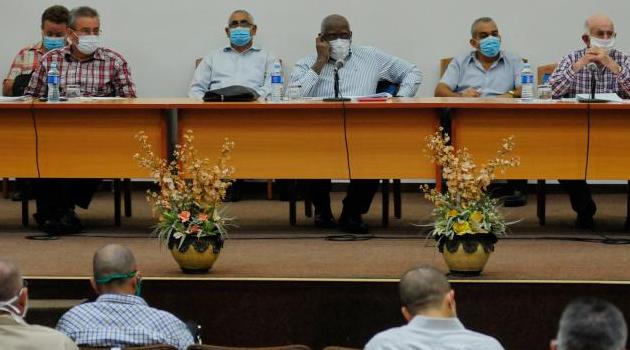 Las tres reuniones territoriales fueron presididas por José Ramón Machado Ventura, Salvador Valdés Mesa y José Ramón Monteagudo. /Foto: Endrys Correa Vaillant