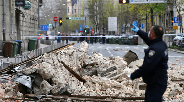 Consecuencias del terremoto en Zagreb, Croacia, el 22 de marzo de 2020. /Foto: Antonio Bronic (Reuters)