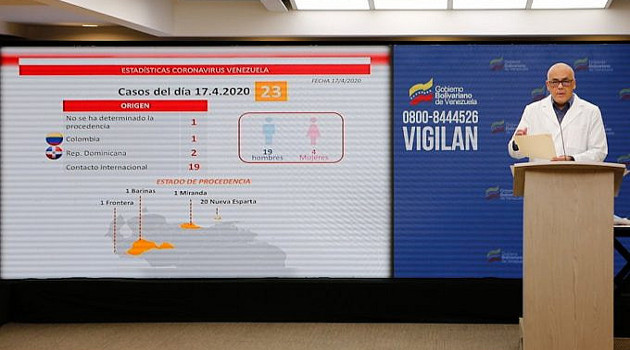 El vicepresidente de Comunicación de Venezuela, Jorge Rodríguez, informó del caso al país. /Foto: Prensa Presidencial