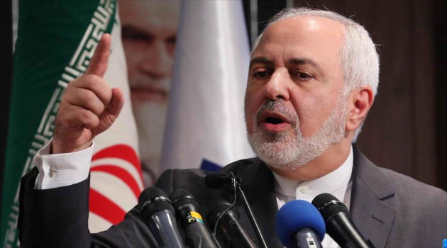 El ministro de Asuntos Exteriores de Irán, Mohamad Yavad Zarif, habla en un mitin. /Foto: HispanTV
