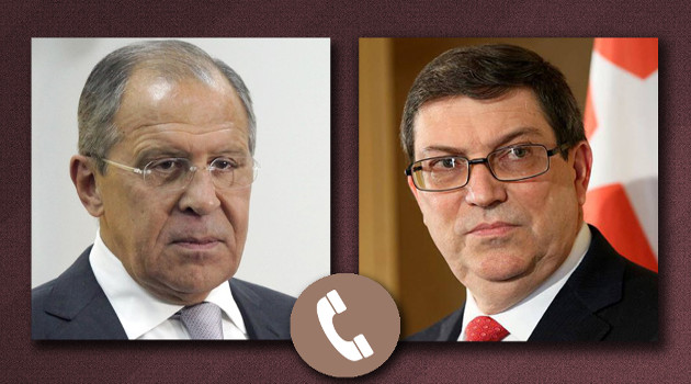 Lavrov y Bruno. /Foto: Ministerio ruso de Exteriores.