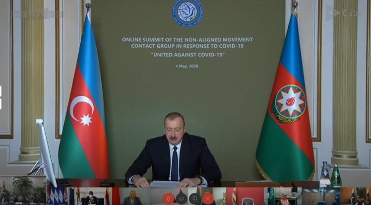 Excmo. Sr. Ilham Aliyev, Presidente del Movimiento de los Países No Alineados