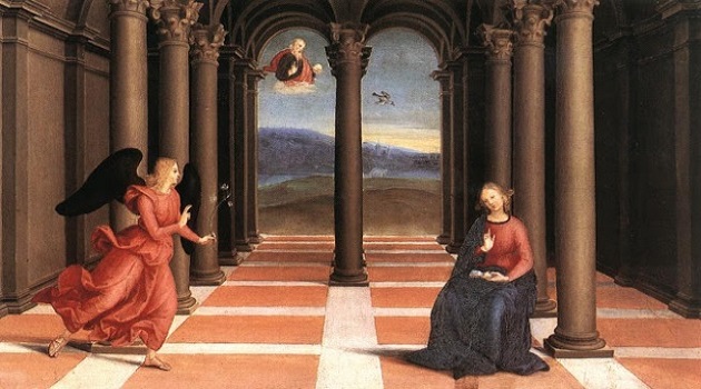 La Anunciación/ Fecha: 1503-1504/ Movimiento: Renacimiento/ Técnica: Óleo sobre lienzo /Museo: Pinacoteca del Vaticano/ Ubicación: Ciudad del Vaticano
