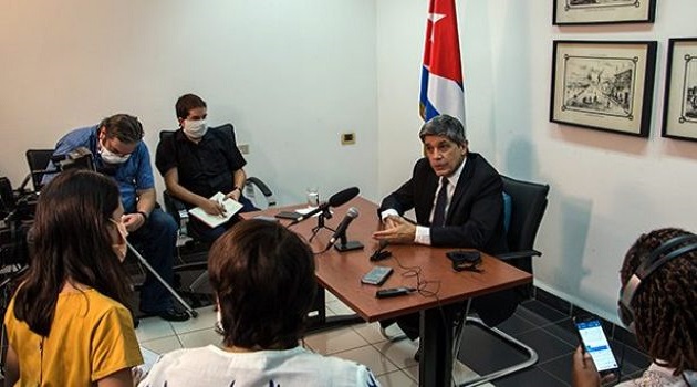 Carlos Fernández de Cossío, director general para EE.UU. del Ministerio de Relaciones Exteriores. /Foto: Abel Padrón Padilla/Cubadebate.