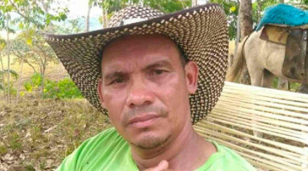 Julio César Hernández. /Foto: cortesía Asociación de Campesinos del Bajo Cauca (Asocbac)