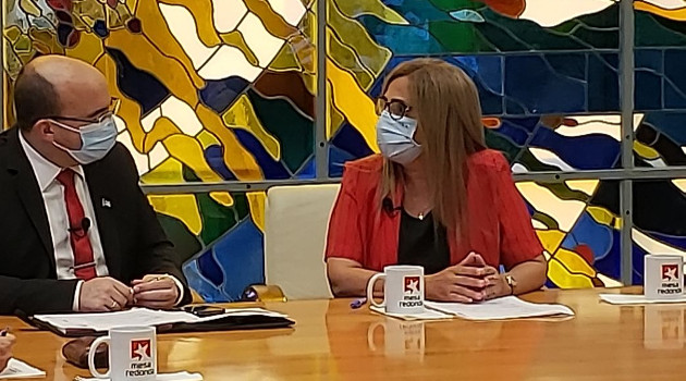 Meissi Bolaños Weiss, ministra de Finanzas y Precios, durante su comparecencia este lunes en el programa Mesa Redonda. /Foto: TW @PresidenciaCuba