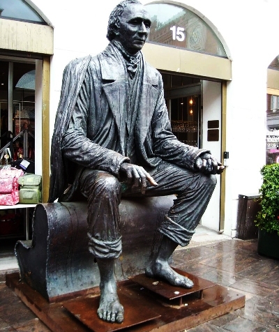 Escultura de Hans Christian Andersen.