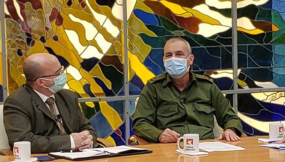 General de brigada Francisco Martínez Quintela, jefe de la Dirección de Servicios Médicos de las FAR. Foto: @PresidenciaCuba/Twitter.