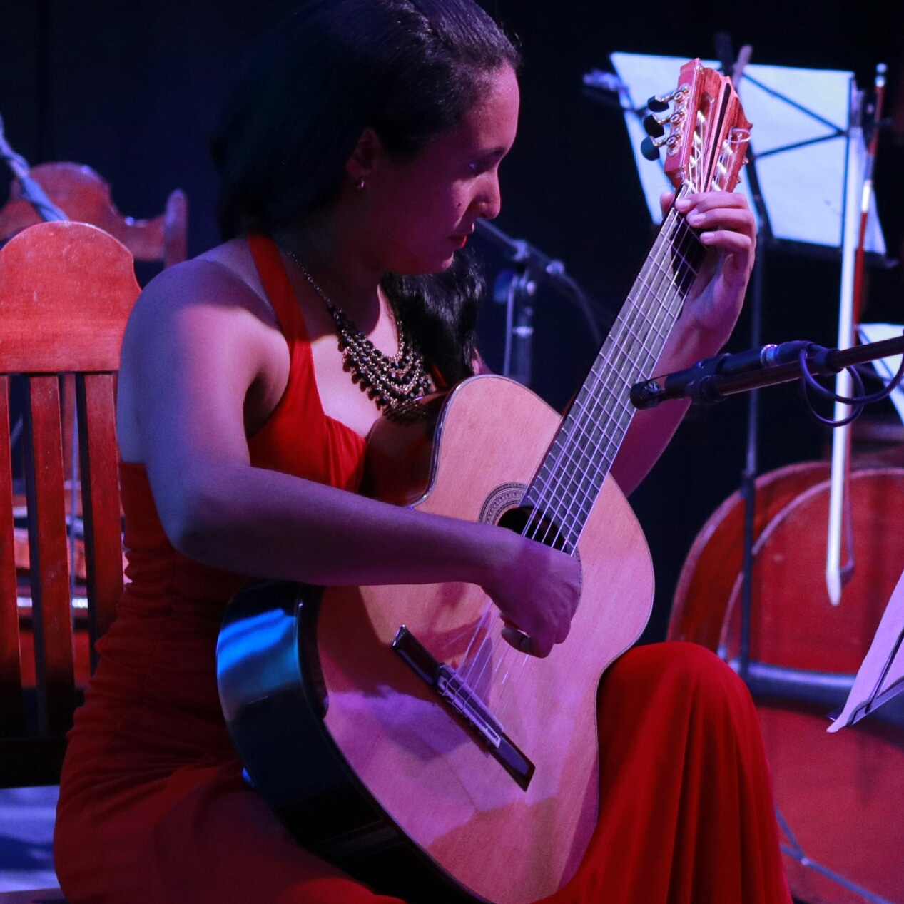 Ariadna Cuéllar es una de las guitarristas jóvenes más reconocidas del país./Foto: Centro de Documentación.