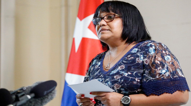 Anayansi Rodríguez Camejo, viceministra de Relaciones Exteriores de la República de Cuba. /Foto: Tw @CubaMinrex