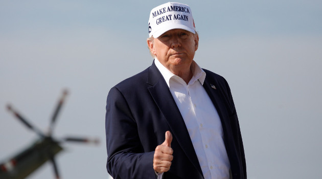 El presidente de EE.UU., Donald Trump, en la base aérea Andrews, Maryland, EE.UU., el 26 de julio de 2020. /Foto: Tom Brenner (Reuters)