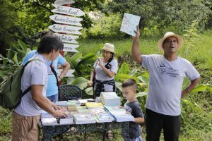 Las actividades de promoción literaria fueron protagonistas de la Cruzada. /Foto: tomada del perfil de Facebook de la AHS Cienfuegos