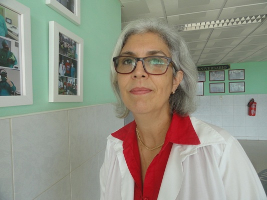 Dra. Vivian Isabel Chávez, directora del CEA, institución insigne en el combate a la epidemia de Covid-19 en Cienfuegos./Foto: Magalys Chaviano