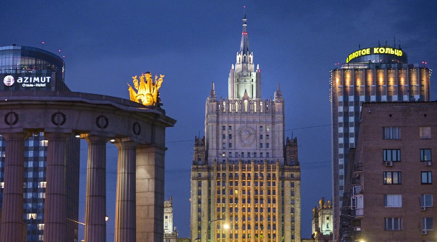 El edificio del Ministerio de Asuntos Exteriores de Rusia, Moscú. /Foto: Serguéi Gunéev (Sputnik)